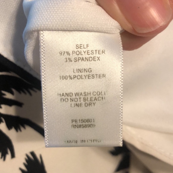 GIANNI BINI Palm Tree Crop Shell- sleeveless, lined - Picture 4 of 4